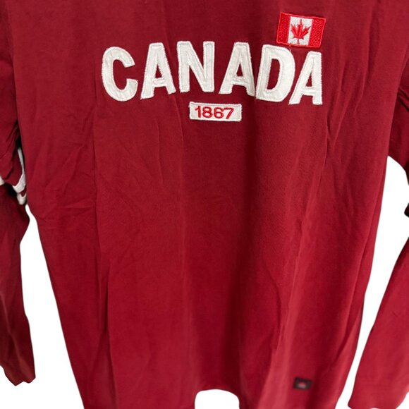 Vintage Canada 1867 Red And White Long Sleeve Shirt Men’s Size XXL - Picture 4 of 6